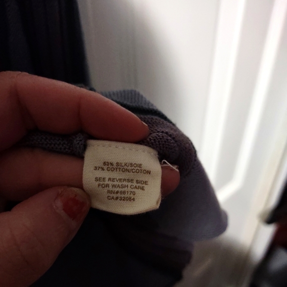 Free People Women' Sweater Dress Mauve Knit Spaghetti Silk Blend Mini. Small. - Picture 7 of 9